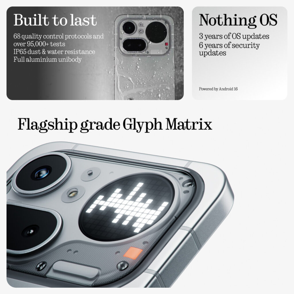 Nothing Phone 4a Pro 6.83 inch 144Hz AMOLED display vibrant colors